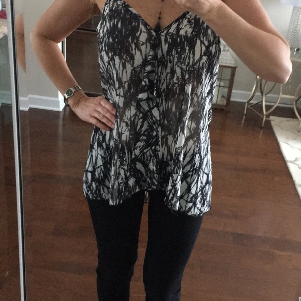 Guess top with open back